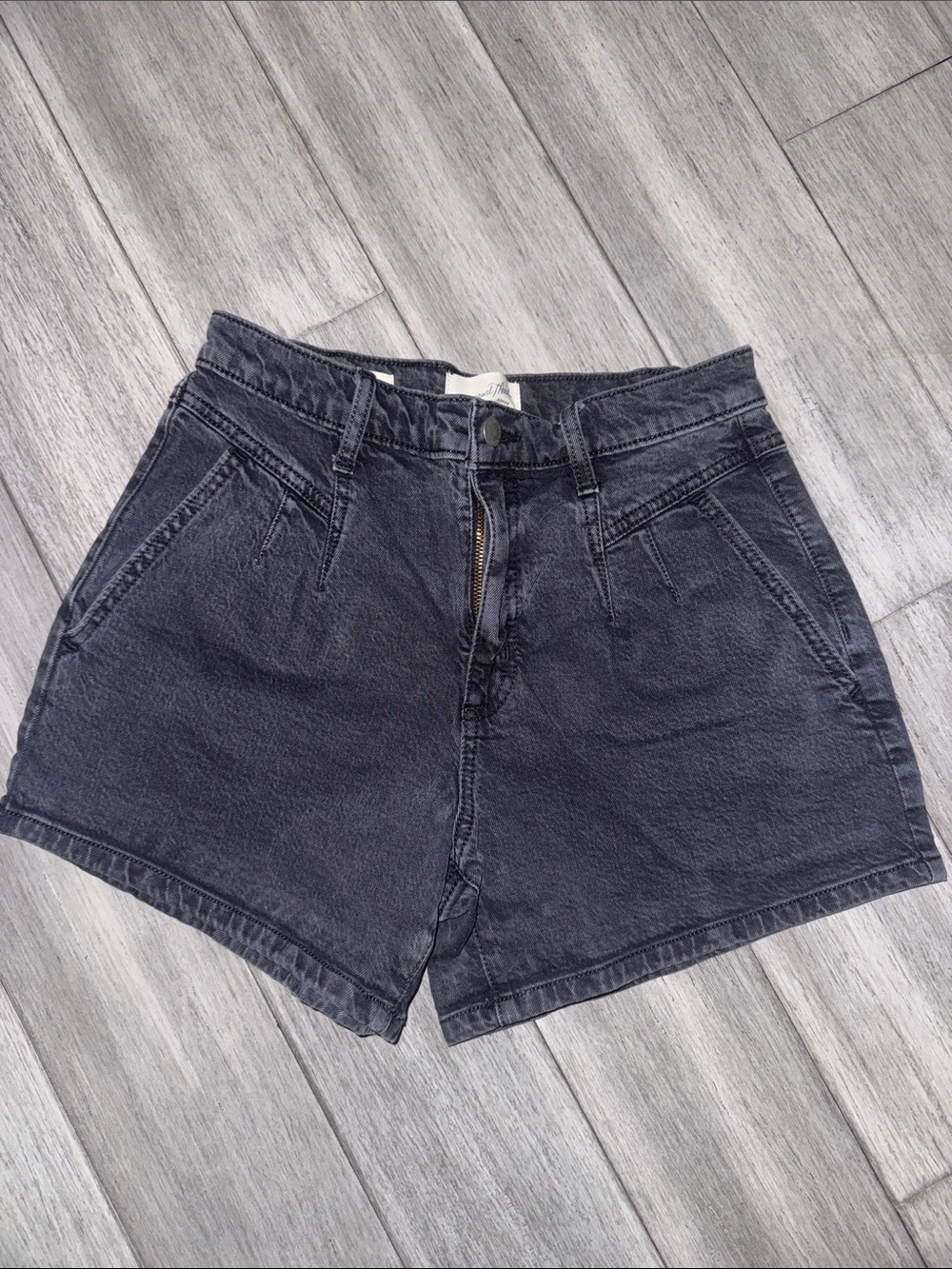 Universal Thread Charcoal Black High-Rise Denim Shorts